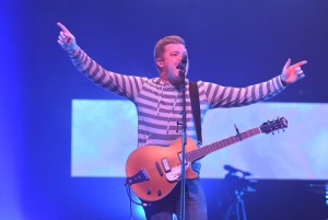 Voice of the People lead worship during YEC.