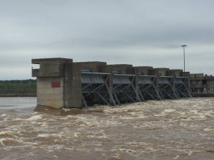 As more floodwaters move southward, the Red River, as seen in this video taken at the Red River Waterway’s John H. Overton Recreation Facility, is raging through and past lock and dam No. 2. The river continues to rise almost a foot a day and is expected to crest at 40.5 feet in Alexandria on Sunday, March 20. As of Friday at 3 p.m. the river stood at 70.3 feet. The river is expected to crest late Sunday or early Monday.