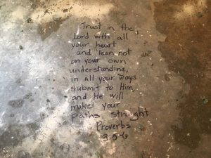 Important words were left behind on the floor of a flooded home in Lafayette. Dustin Lee photo