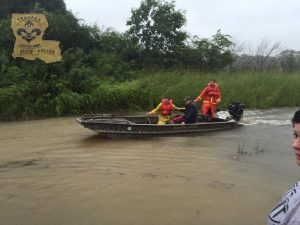 First responders in Tangipahoa Parish rescued a man from his truck that was found in flood waters on LA 10 near LA 1058. Please do not attempt to drive through flooded areas. If you become immersed in flood waters it will take additional time for first responders to get to you. Please stay away from flooded roadways and if signage is not already in place, you can call *LSP to report hazardous situations. Louisiana State Police Facebook photo