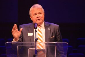 Louisiana College President Rick Brewer told messengers several ways the institution was thankful in 2016.