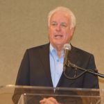 Louisiana Baptists Executive Director David Hankins thanks the former director of missions for their ongoing service to pastors and churches around the state.