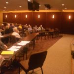 Former Louisiana Baptist directors of missions gather at the Baptist Building for a reunion May 15, 2018.