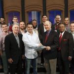 Michael Wood, pastor of First West (back row and last one on the right), was among members of the Young Leaders Advisory Council elected by the Southern Baptist Convention Executive Committee June 11 during a plenary session in Dallas. They are: front left to right, Walter Strickland, Josh Carter, Ashley Clayton, John Green, Jordan Easley, D. August Boto, Ken Weathersby, John Mark Harrison, Nick Floyd. Back row left to right, Davin Benavidez, Devon Bartholomew, Jean Ward, David Evans, Barry Fields, Andrews Herbert and Michael Wood. Van Payne photo