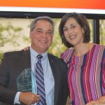 George Hardy, fundraising chairman for the Cenla Pregnancy Center advisory board, and Claire Lemoine, executive director of the Cenla Pregnancy Center, share a smile at the first-ever Gift Of Life banquet. Hardy was named the 2018 Pro-Life Community Champion.
