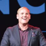 Former Air Force Staff Sgt. Spencer Stone shares how he and two other friends stopped a terrorist attack aboard a train bound for Paris, France, Aug. 21, 2015. Stone, whose story was featured in the film “15:17 to Paris,” said his faith played a pivotal role in helping him persevere. Brian Blackwell photo