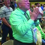 Attendees of the Tomorrow's Hope Crusade pray for revival in their own lives and in those throughout LaSalle Parish.