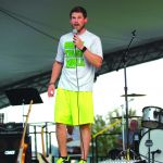 Jared Greer, a two-time contestant on the TV show “American Ninja Warrior,” shared in his message that God can provide encouragement among difficult circumstances. Philip Timothy photo