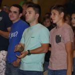 Students participate in a time of worship at the Tomorrow's Hope GO TELL Crusade. Doug Collier photo