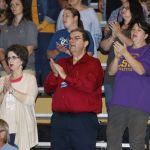 Tomorrow's Hope GO TELL Crusade participants praise the Lord during its final night at Jena High School's gymnasium. Doug Collier photo