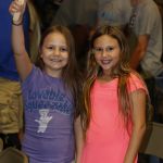 Students enjoy the final night of the Tomorrow's Hope GO TELL Crusade September 26, 2018. The evening featured a pizza supper before the crusade began. Doug Collier photo