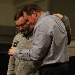 Will Simmons, North Keithville, says a prayer for the church to reject sin during the Call to Prayer IV at Broadmoor Baptist Church in Shreveport.