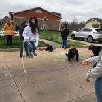 At this year’s M-NOW, teens held a block party at an Alexandria apartment complex as part of an outreach effort by the 75 participants. Holly Jo Linzay photo
