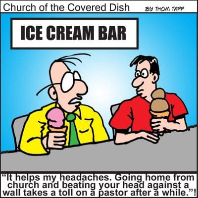 Ice cream talk (Cartoon: Church of the Covered Dish) - Baptist Message