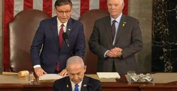 U.S. House Speaker Mike Johnson, a member of Cypress Baptist Church, Benton, Louisiana, introduced Israeli Prime Minister Benjamin Netanyahu to address a joint meeting of Congress, July 24, 2024.