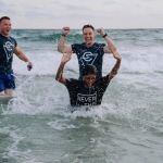 This high school student was excited to participate in a beach side baptism service in Panama City, Florida.