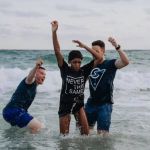 This high school student was excited to participate in a beach side baptism service in Panama City, Florida.