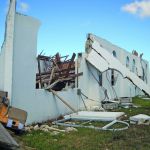 The 128-year-old New St. Matthew Baptist Church was one of nine of the 13 Baptist churches on the islands that were either damaged or destroyed by the storm.