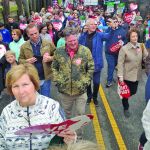 Eddie Wren, pastor of the First Baptist Church in Rayville, was among 2,500 who participated in the Louisiana Life March Northeast Jan. 26, 2020. Eddie Wren photo