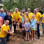 The Mosaic disaster relief team helped the Buckels family in Alexandria clean up their property that received damage from Hurricanes Laura and Delta. Mosaic photo