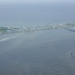 Congressman Garret Graves flew over Grand Isle which was inundated with floodwaters. Congressman Garret Graves photo